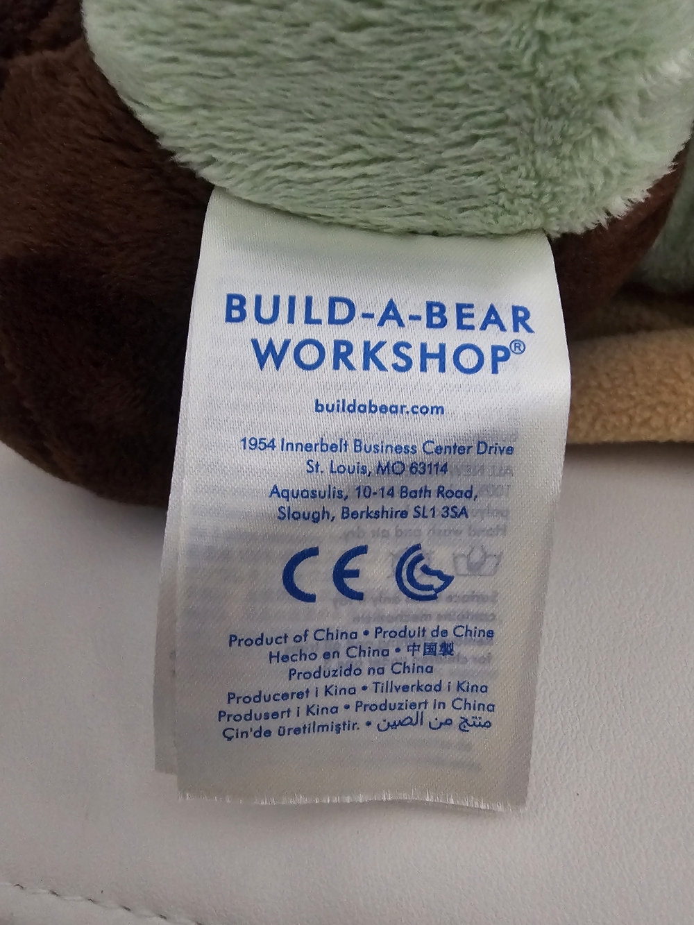 GENUINE STAR WAR Build-A-Bear Green Plush with Tan Robe Soft Toy YODA. - Picture 2 of 9